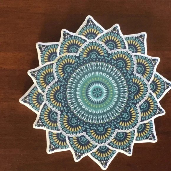 Pack of 6 Coaster Traditional Moroccan  Ceramic Design - Picture 4 of 7